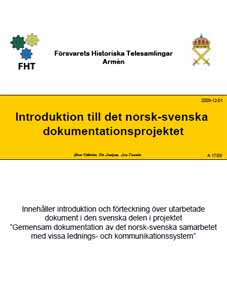 Introduktion till det norsk-svenska dokumentationsprojektet